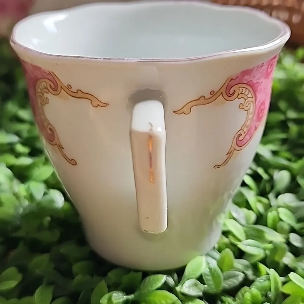 Vintage Floral Versai Made In China Teacup & Saucer
